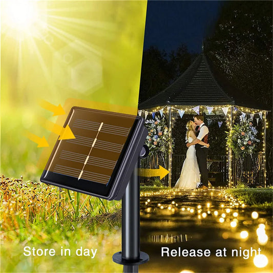 Guirlande d'ambiance solaire / LED & Waterproof